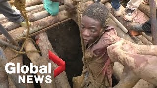 8 found alive after flooding of Zimbabwe mine [upl. by Freya]