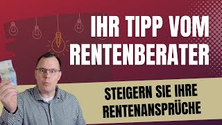 Gehören auch Sie dazu  Eine Million Rentner verzichten auf höhere Rente [upl. by Ormiston]