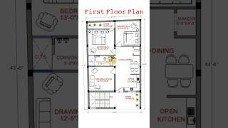 modern House plan design autocad dreamhousemaker homedesign reels [upl. by Oisor38]