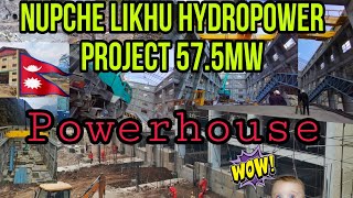 Powerhouse constructiob period of NLHP 575 MW  Hydropower  Umakunda1 Ramechhaap  Nepal [upl. by Eniwtna]