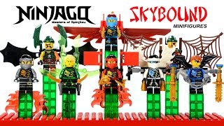 Ninjago Skybound w Jetpack Glider LEGO KnockOff Minifigures Set 30 Kai Lloyd Jay Zane amp Cole [upl. by Elleoj]