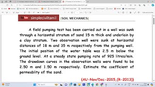 pumping out test problem 1 [upl. by Aleris478]