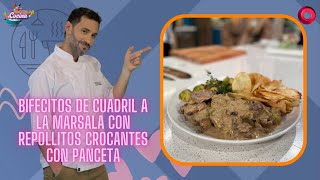 Bifecitos de cuadril a la marsala con repollitos crocantes con panceta  EscuelaDeCocina [upl. by Lundeen]