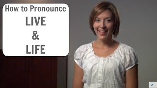 How to pronounce LIVE and LIFE ɪv amp laɪf  American English Pronunciation Lesson [upl. by Ludeman]