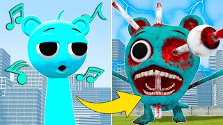 EVOLUTION OF NEW HORROR SKY BLUE SPRUNKI in Garrys Mod [upl. by Trevar173]