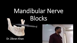 Mandibular Nerve Blocks  Full Lecture [upl. by Alvinia]