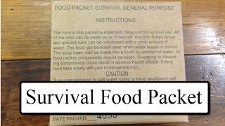 MRE Review Food Packet Survival General Purpose [upl. by Ecnerret757]