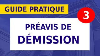 DÉMISSION  LE DÉLAI DE PRÉAVIS 11ter [upl. by Reifinnej]