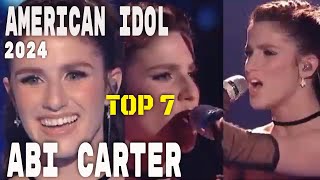 American Idol 2024 TOP 7  Abi Carter Rendition “Bring Me to Life” a Song by Evanescence [upl. by Dyrrej]