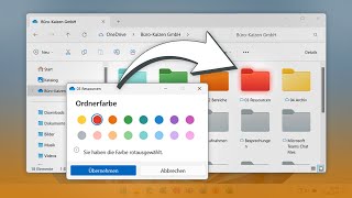 🤩 NEU OneDriveOrdner einfärben jetzt auch in Windows [upl. by Yekcin]