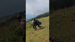 Paragliding Pokhara Nepal Sarangkot Paragliding Takeoff hiphop music [upl. by Inahteb176]