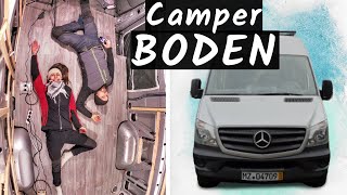 Camper Ausbau  BODEN mit Gestell und Isolierung verlegen  Sprinter Ausbau  Van Conversion [upl. by Gone617]