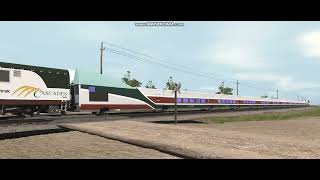 Amtrak Cascades Talgo Train WSC44 Charger Runby [upl. by Ailemrac193]