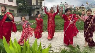 Teej ko lahara Cover Dance Choreography by Lafa Kala Kendra teej Special [upl. by Leontina]