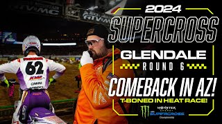 COMEBACK IN AZ  Glendale SX Rd 6 [upl. by Whitson]