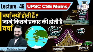 Why Does it Rain amp Types of Rain  Abhishek Kumar  UPSC CSE l StudyIQ IAS Hindi [upl. by Gemina]