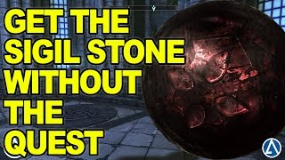 Skyrim Special Edition How To Get Sigil Stone Without The Quest [upl. by Beilul]