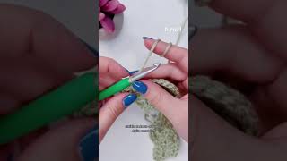 How to Crochet the VShell Stitch Left Handed Part 4 [upl. by Janaye]