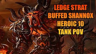 Firelands Buffed Shannox Heroic 10 Ledge Strat  Tank POV  Cata Classic [upl. by Olnee]