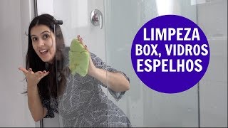 COMO LIMPAR VIDROS ESPELHO E BOX  12 Dicas e Receitas Caseiras [upl. by Radack901]