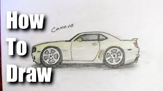 How To Draw a Camaro Sports Car [upl. by Margette]