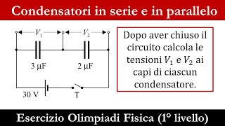 Esercizio condensatori in serie [upl. by Jahn29]