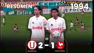 Universitario 21 Aurich Cañaña  Año 1994  Resumen  Goles de Andrés Balán Gonzales y Martinez⚽🎞 [upl. by Youlton]