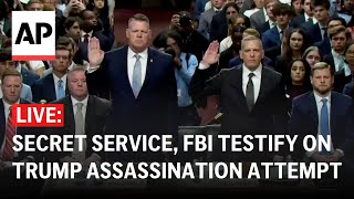 Trump shooting hearing LIVE FBI Secret Service testify on assassination attempt [upl. by Odelet]