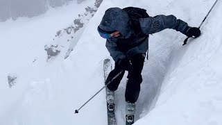 4K  CORBET’S COULOIR  Hardest Ski Run in North America first time Jackson Hole WY  GoPro [upl. by Gonzales]