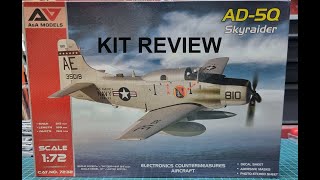 172 AampA Models AD5Q Skyraider kit review [upl. by Aholla]