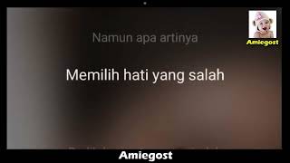 Tiara Andini Merasa Indah Lyrics Amiegost [upl. by Nudnarb374]