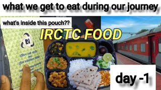 1st day of eating Indian railway food  IRCTC  Train Food amp facilities  IRCTC gift pouch railways [upl. by Apthorp]