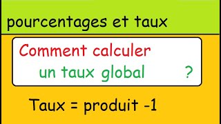 Méthode Comment calculer un TAUX global avec les coefficients multiplicateurs [upl. by Tay681]