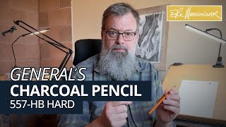 Generals Art HB Hard Charcoal Pencil Review art drawing arttutorial [upl. by Akihdar]