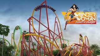 Six Flags Magic Mountain Wonder Woman Ride POV 2024 [upl. by Marlette107]