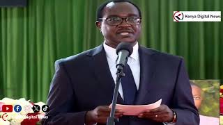 Education CS Ogamba mourns Hillside Endarasha Academy Fire victims [upl. by Naor]