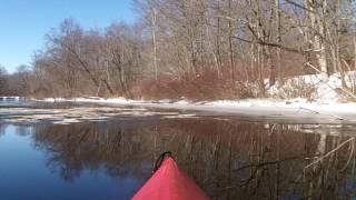 Kayak NJ St Patricks Day On The Musconetcong River 031717 [upl. by Slack]