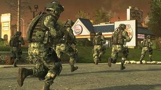 Battle of Burger Town  MODERN WARFARE 2 REMASTERED NPC Wars [upl. by Monahan]