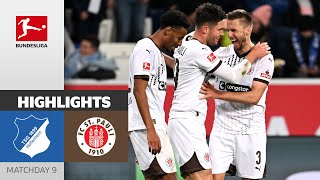 St Pauli Secures BIG POINTS  TSG Hoffenheim  FC St Pauli 02  Highlights  Matchday 9  BULI [upl. by Ennirroc801]