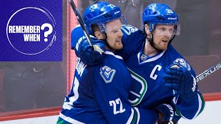 Remember When The Sedin Twins Hooked Up On That OT Goal In Their Final Game At Rogers Arena [upl. by Elok]