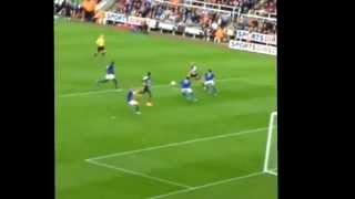 Newcastle United 10 Leicester City Gabriel Obertan Goal 71 mins [upl. by Marra652]