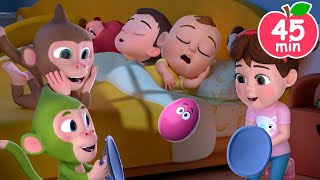 Ten In Bed  Sleepy Kids In Bed😴 More Newborn Educational Nursery Rhymes amp Kids Songs [upl. by Byler783]