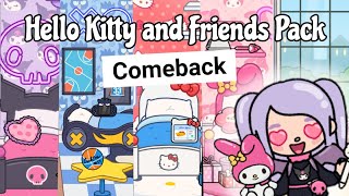 HELLO KITTY and Friends is BACK🎀❤️ Hello Kitty and Friends Furniture Pack House Design  Toca Boca [upl. by Reggie]