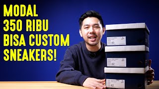 CUMA 350 RIBU BISA CUSTOM SNEAKERS LO SENDIRI  Ricosta Review [upl. by Arimat443]