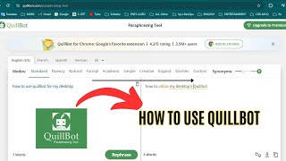 How to Use QuillBot  QuillBot Paraphrasing Tool [upl. by Ynohta]