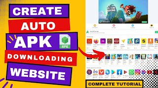 How to create Auto uploading APK website for FREE  APK Downloading website [upl. by Merrielle]