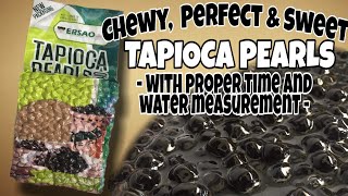 HOW TO COOK TAPIOCA PEARLS  PERFECT SWEET AND CHEWY TAPIOCA PEARLS BOBA PEARLS ERSAO [upl. by Ddarb]