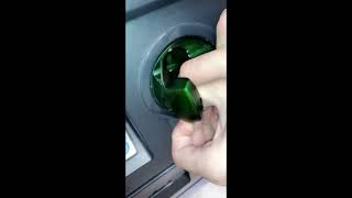 Skimmer discovered under green bezel card reader [upl. by Yeorgi]