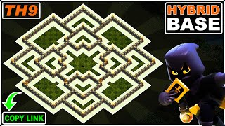 New BEST TH9 Base 2023 with COPY LINK  Clash of Clans [upl. by Panayiotis92]