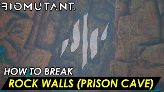 Biomutant  How to break these Rock Walls in the game Prison Cave Walls [upl. by Olaznog]